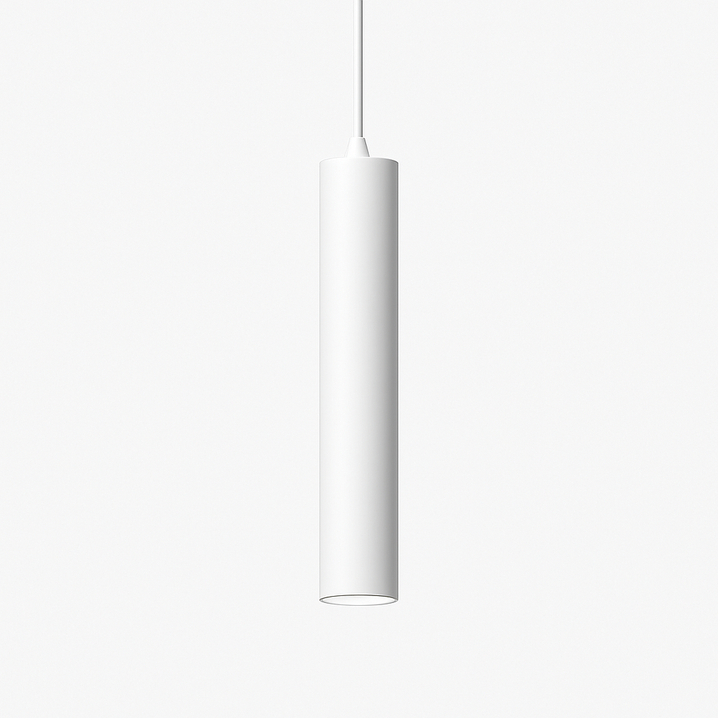 Suspension LED en tube cylindre