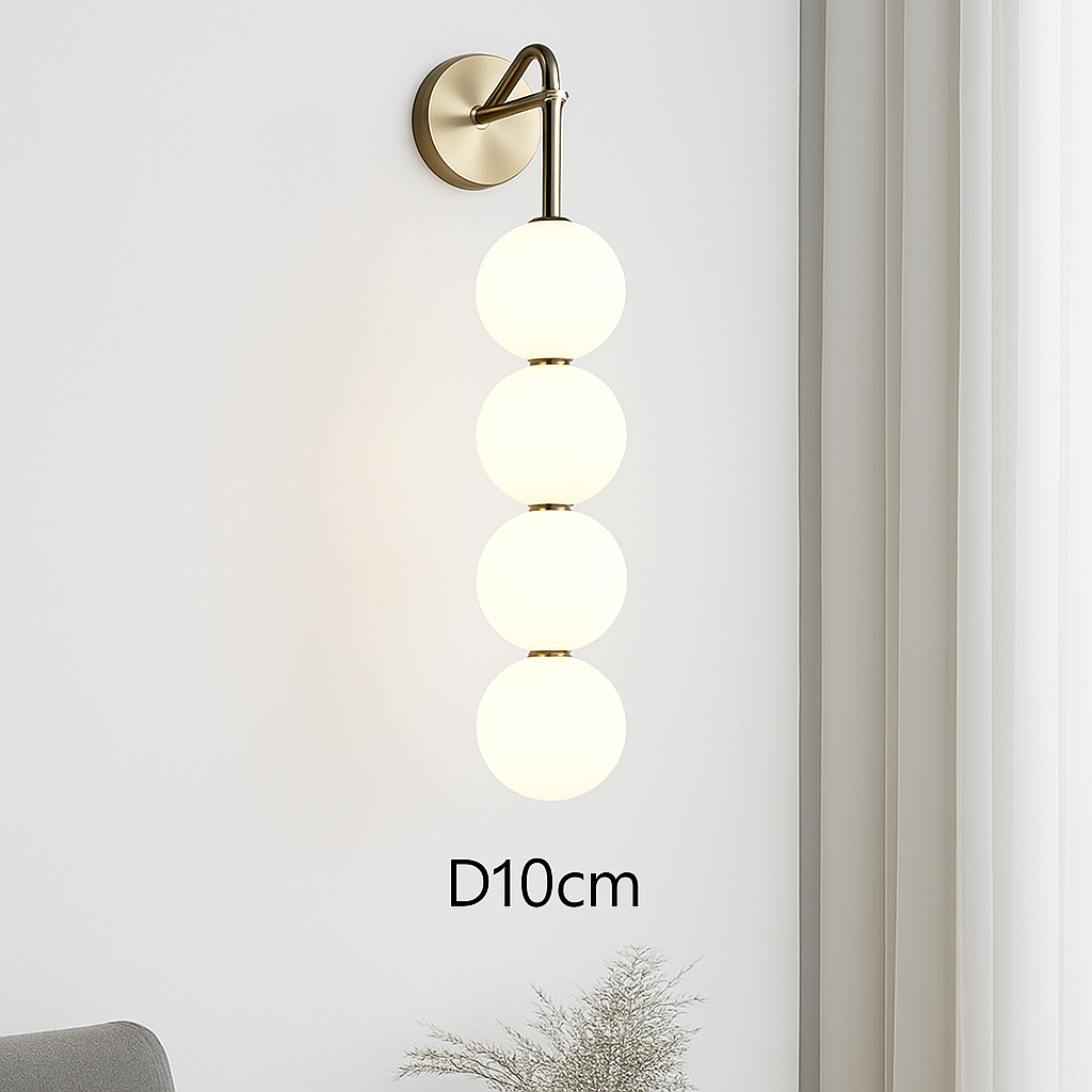 Suspension LED en verre au design nordique gris fumé