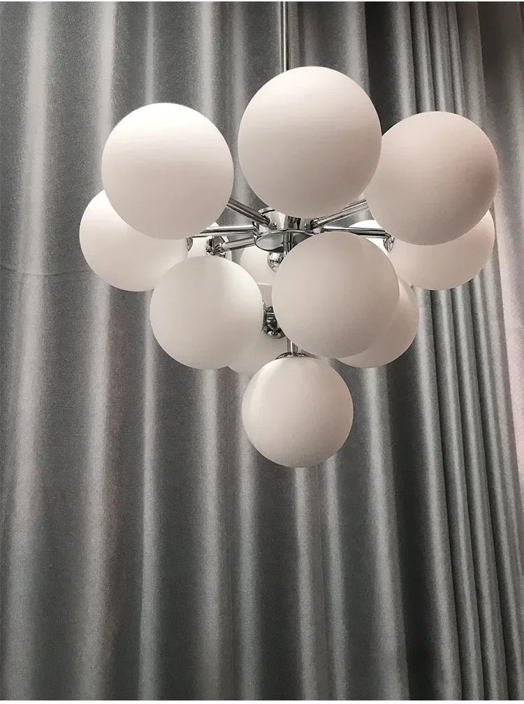 suspension led en verre de luxe décoratives idéales pour restaurant