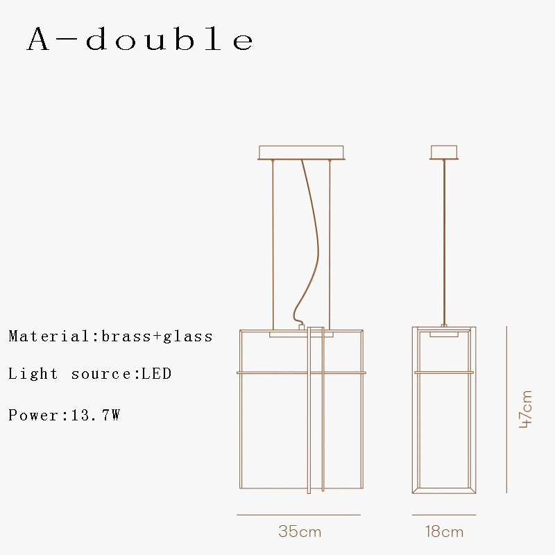 suspension led en verre design moderne italien