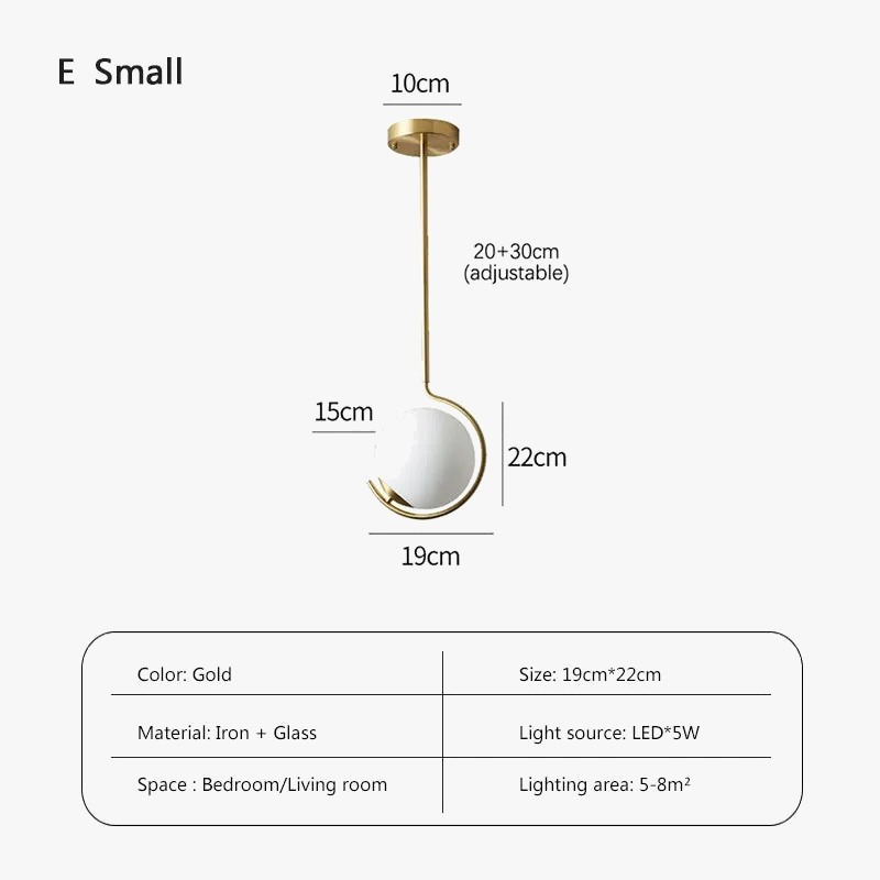 suspension LED en verre design moderne luminaire décoratif d'intérieur