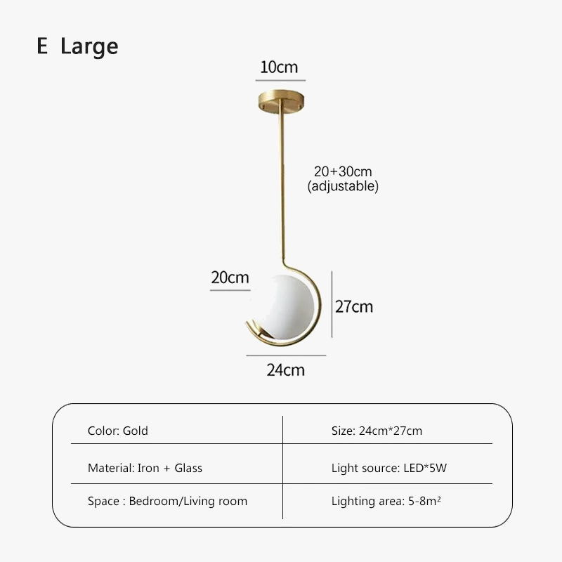 suspension LED en verre design moderne luminaire décoratif d'intérieur