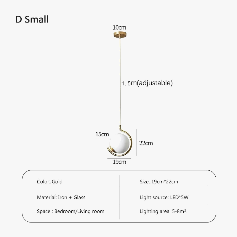 suspension LED en verre design moderne luminaire décoratif d'intérieur