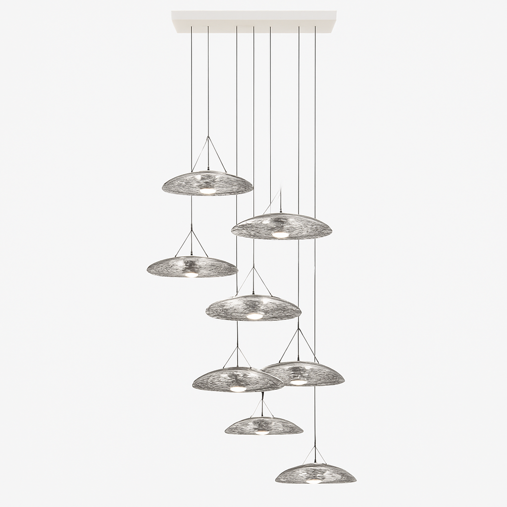 Suspension led en verre design nordic manta