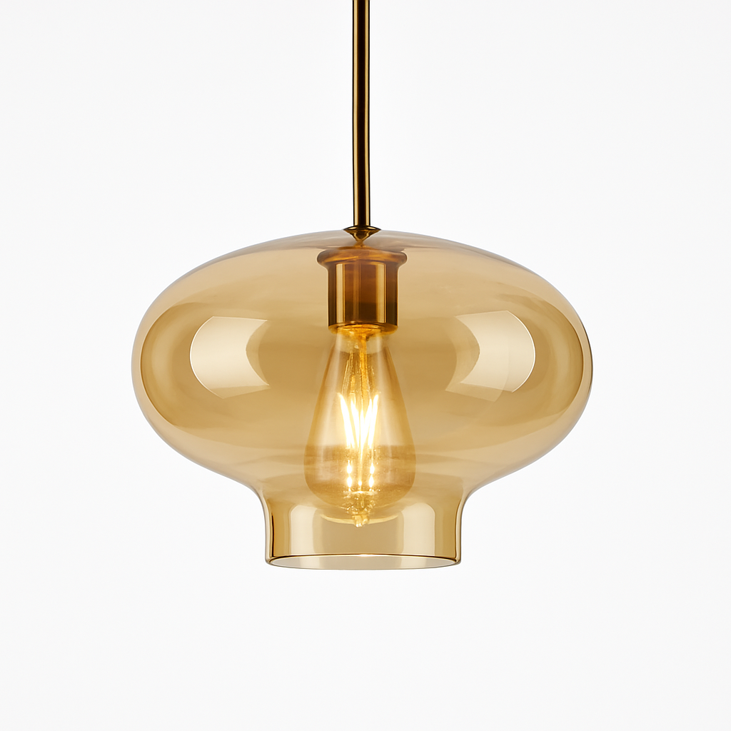 Suspension LED en verre design nordique luminaire décoratif d'intérieur
