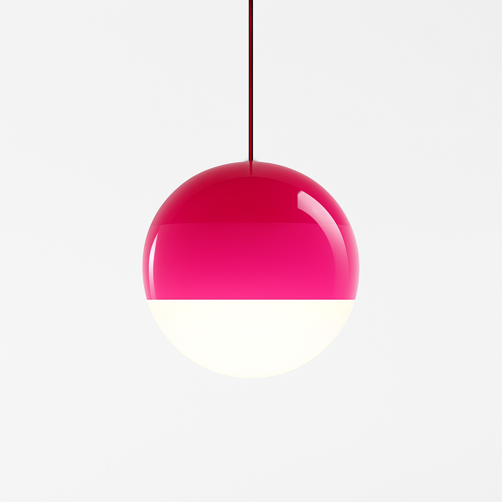 suspension LED en verre design nordique pour hôtel ou chambre