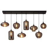 suspension à led en verre design pour décoration intérieure moderne