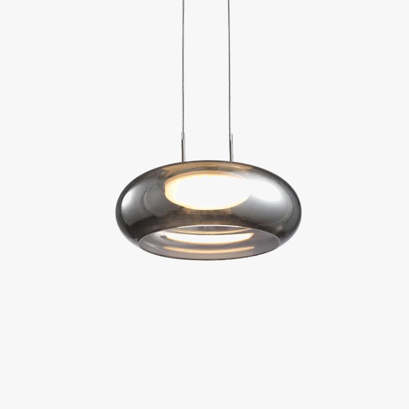 suspension led en verre design pour intérieur avec cordon réglable