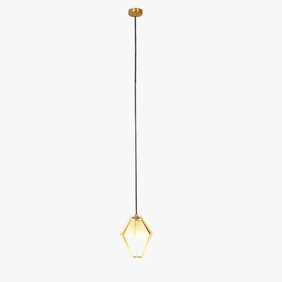 suspension à led en verre diamant design nordique moderne