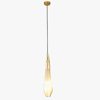 suspension à led en verre diamant design nordique moderne