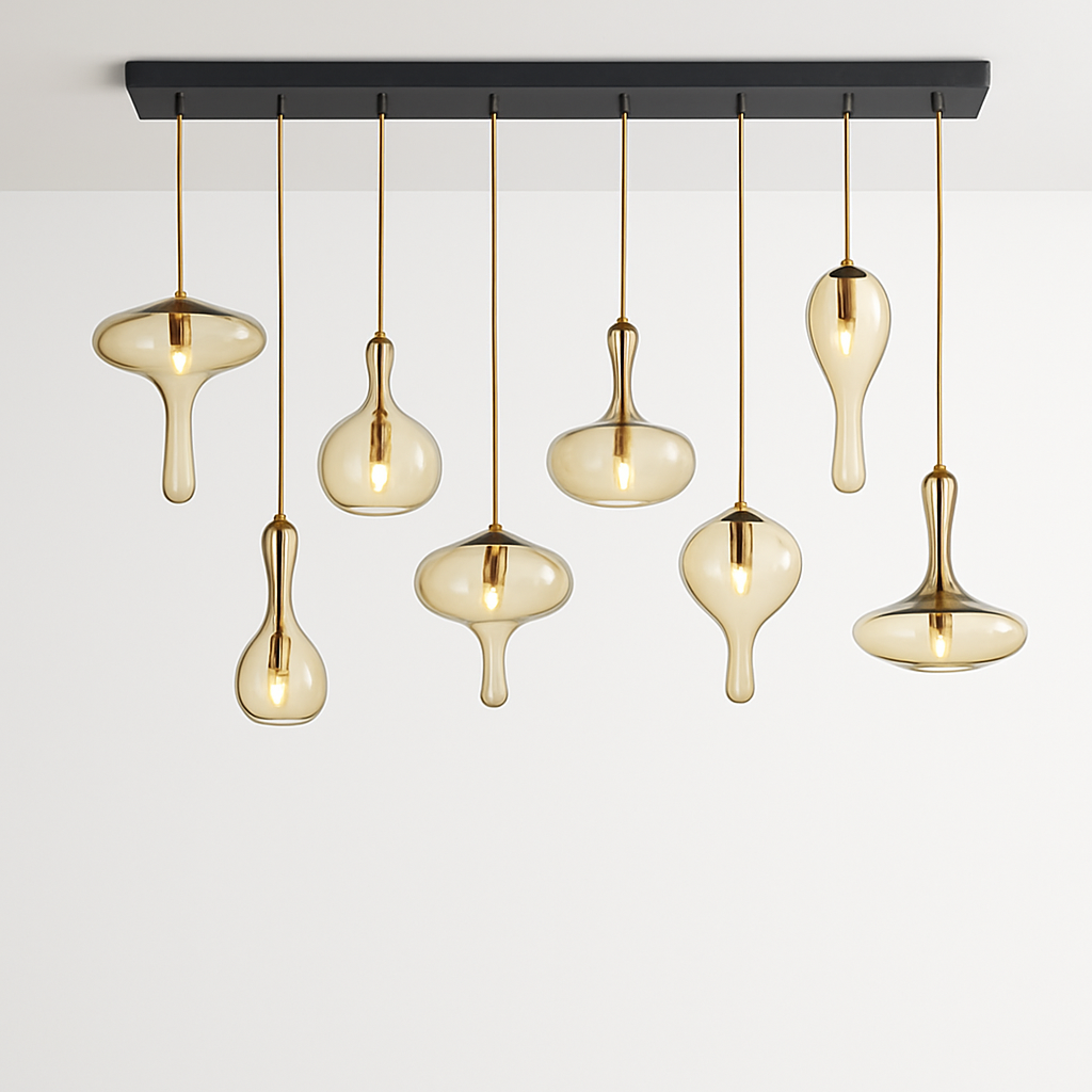 suspension led en verre luminaire décoratif idéal pour bars