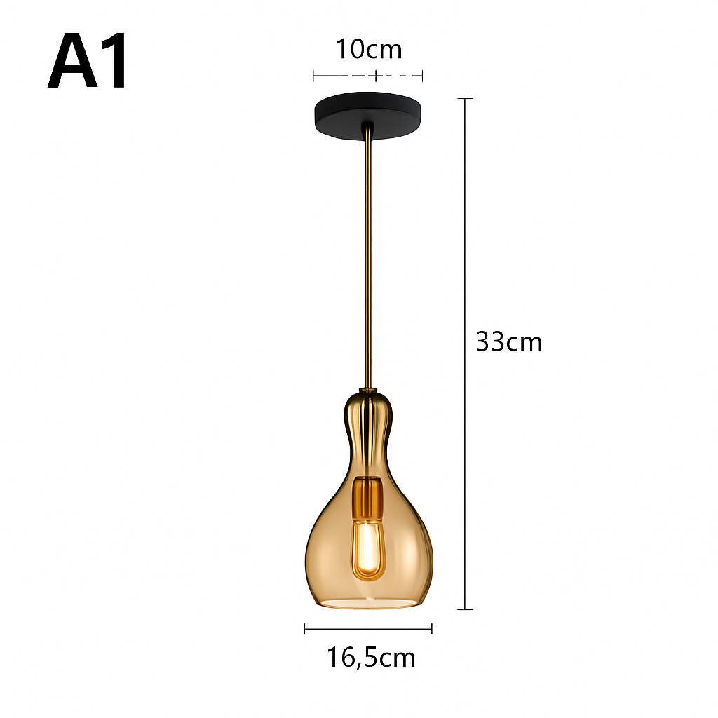 suspension led en verre luminaire décoratif idéal pour bars