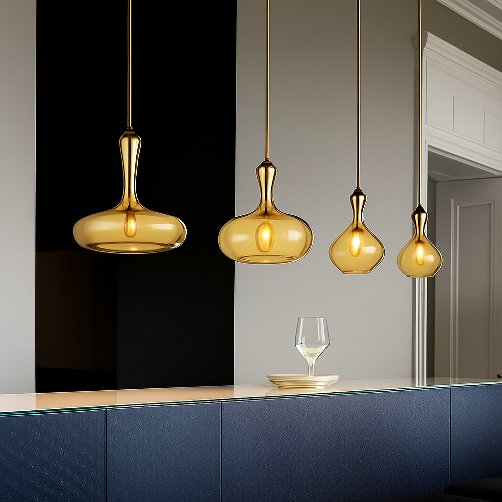 suspension led en verre luminaire décoratif idéal pour bars