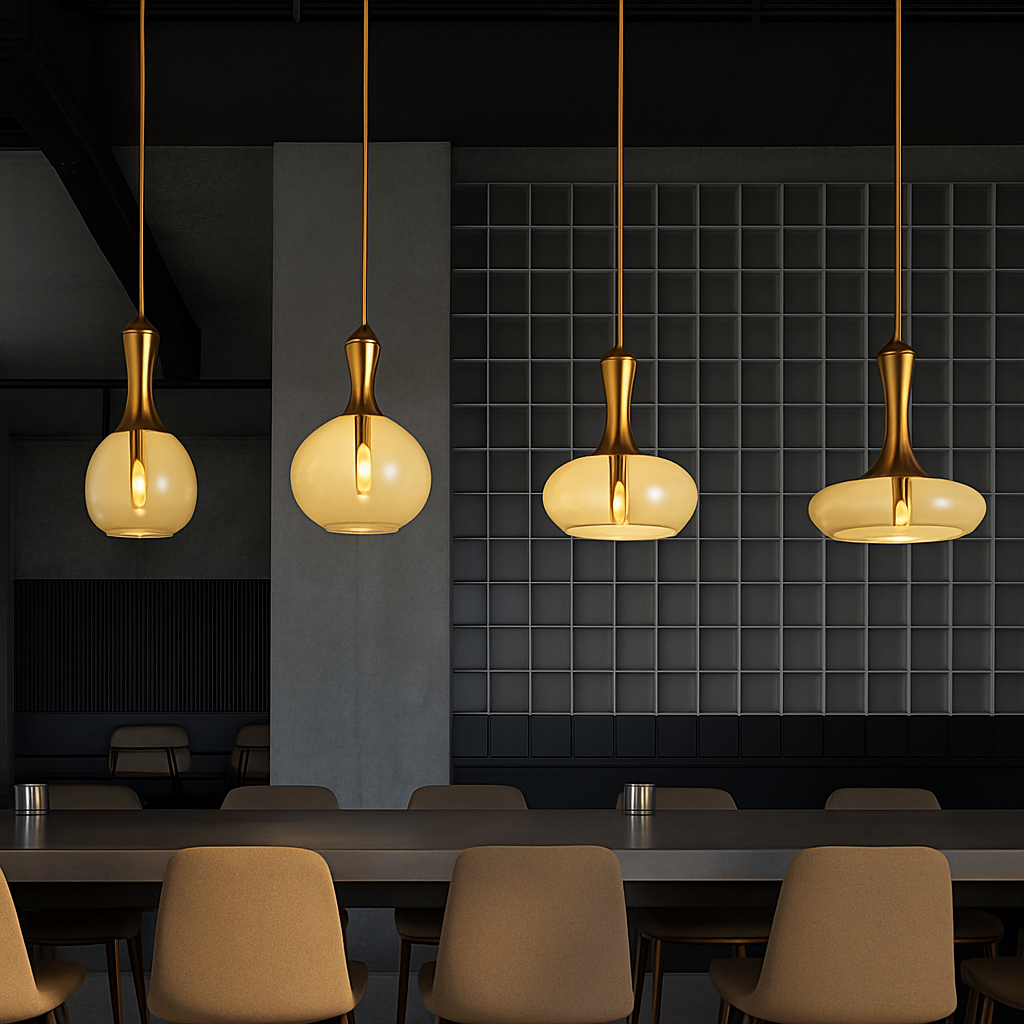 suspension led en verre luminaire décoratif idéal pour bars
