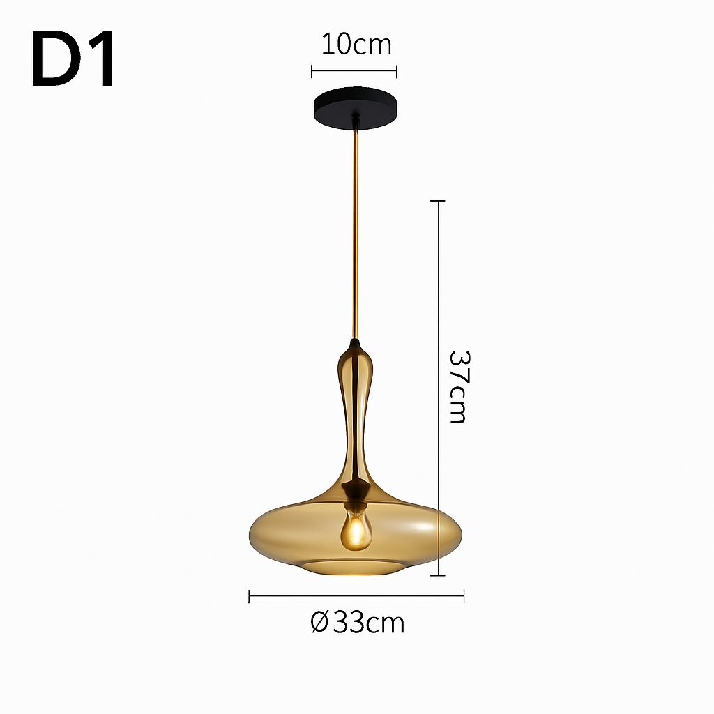 suspension led en verre luminaire décoratif idéal pour bars