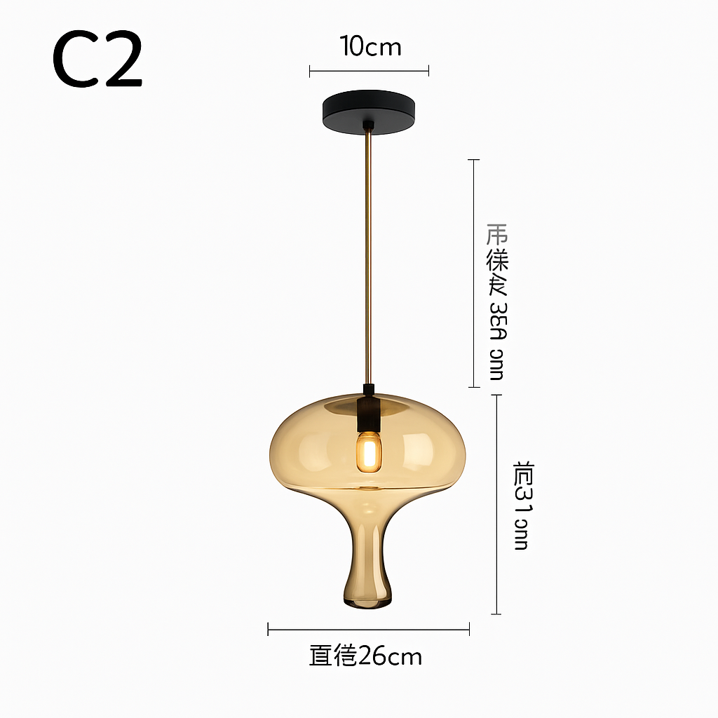 suspension led en verre luminaire décoratif idéal pour bars