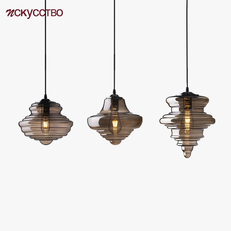 suspension à led en verre pour un décor cottagecore moderne