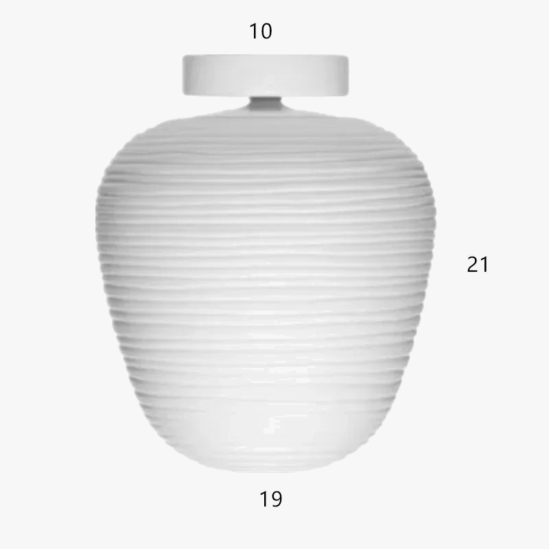 suspension led en verre style japonais moderne pour intérieur élégant