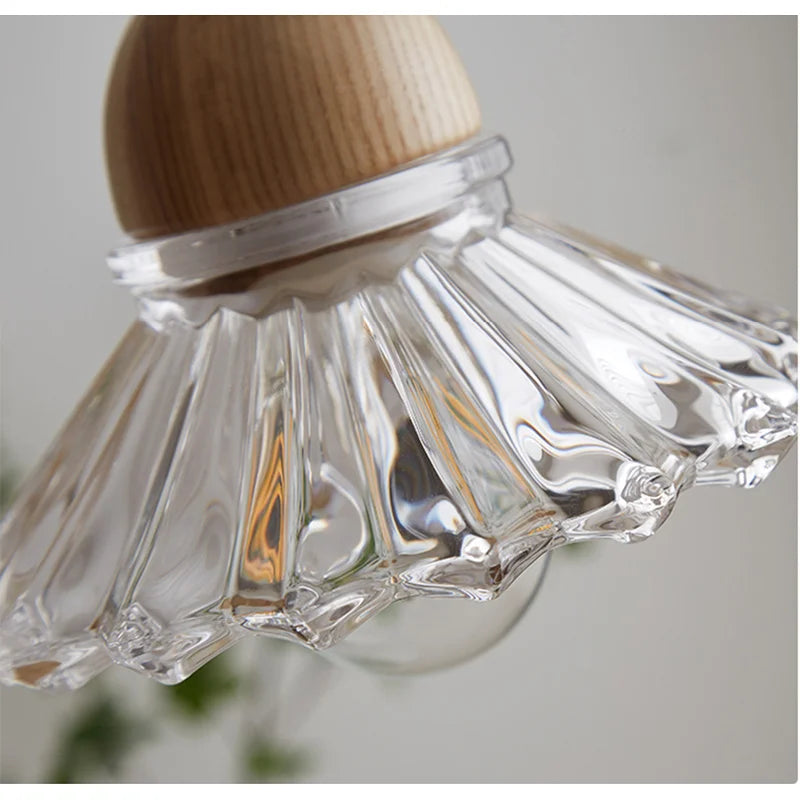 suspension LED en verre style nordique décoratif