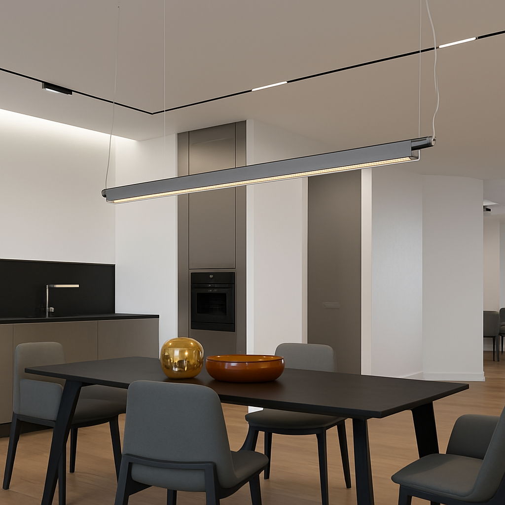 Suspension LED linéaire moderne de styliste