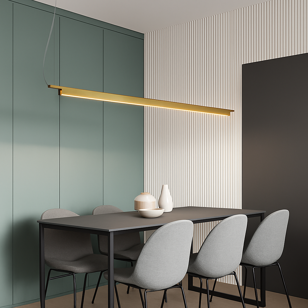 Suspension LED linéaire moderne de styliste