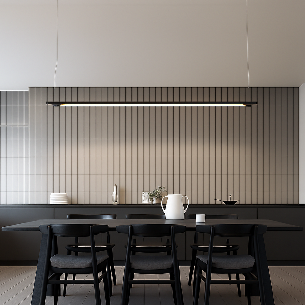 Suspension LED linéaire moderne de styliste