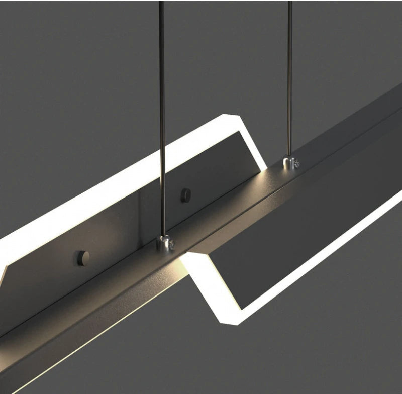 suspension led linéaire moderne pour décoration intérieure élégante