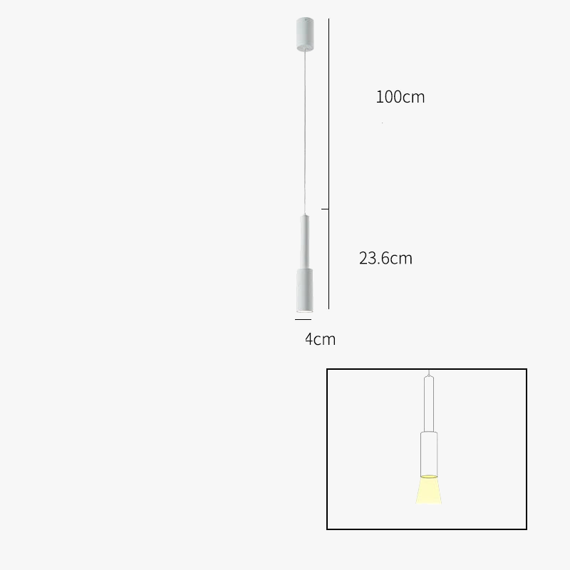 suspension led longue pour bar et cuisine