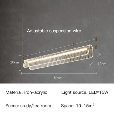 suspension led minimaliste moderne pour intérieur élégant