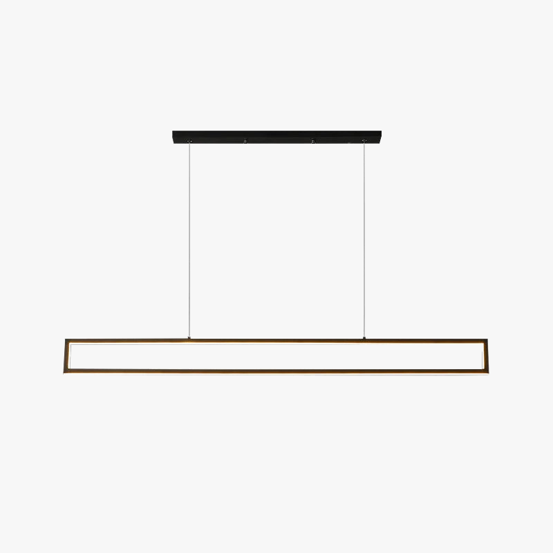 suspension led moderne éclairage intérieur design rectangulaire