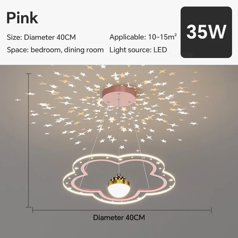 suspension led moderne décorative pour enfants
