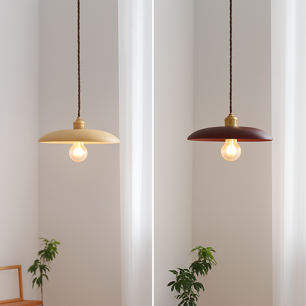 suspension led moderne en bois nordique loft