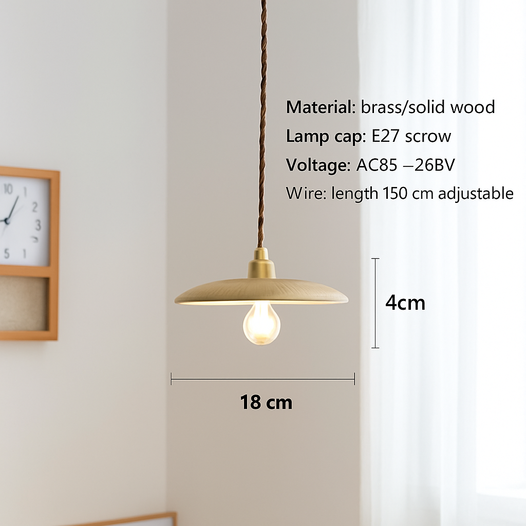 suspension led moderne en bois nordique loft