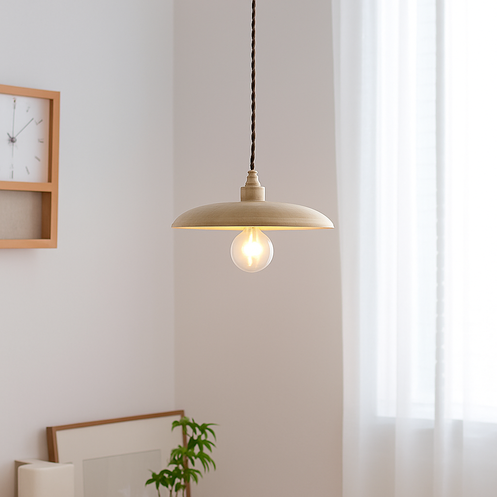 suspension led moderne en bois nordique loft