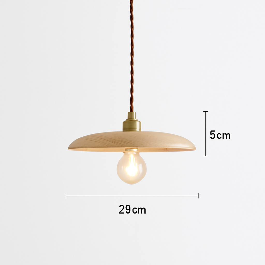 suspension led moderne en bois nordique loft