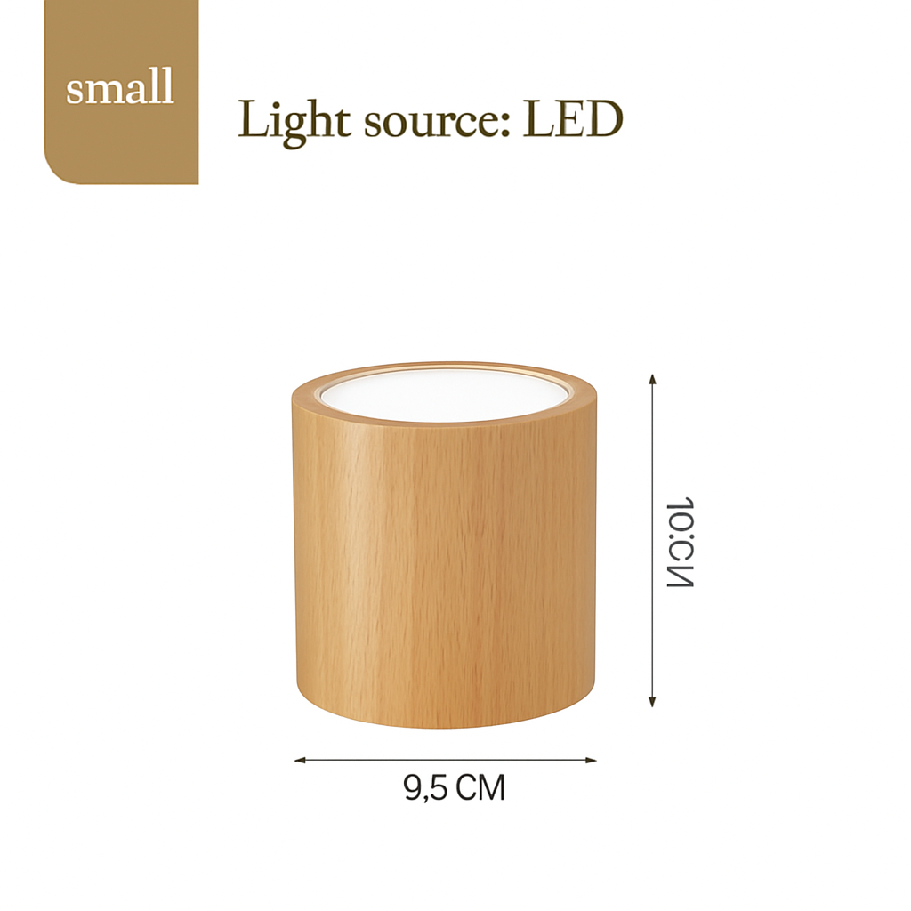 suspension led moderne en bois pour table de cuisine