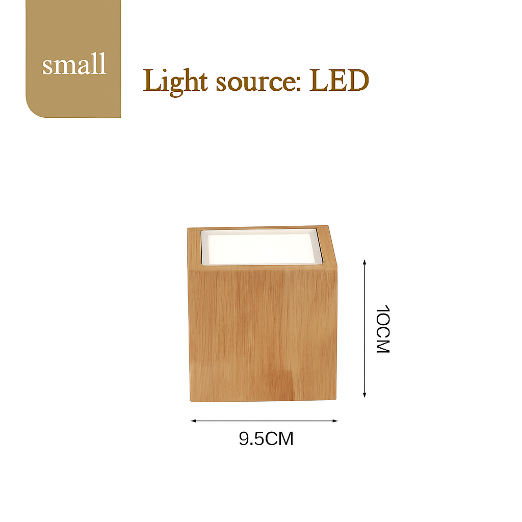 suspension led moderne en bois pour table de cuisine