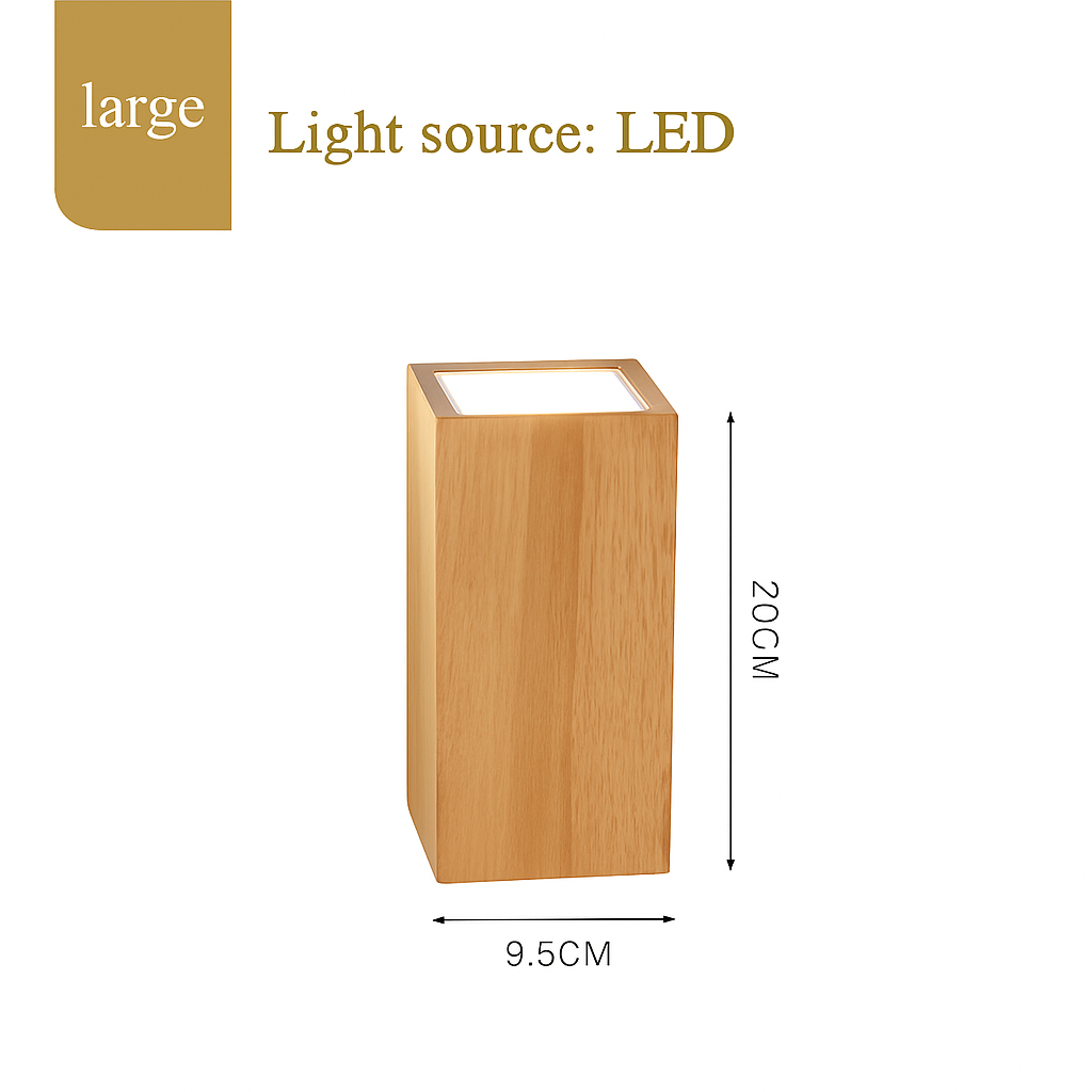 suspension led moderne en bois pour table de cuisine