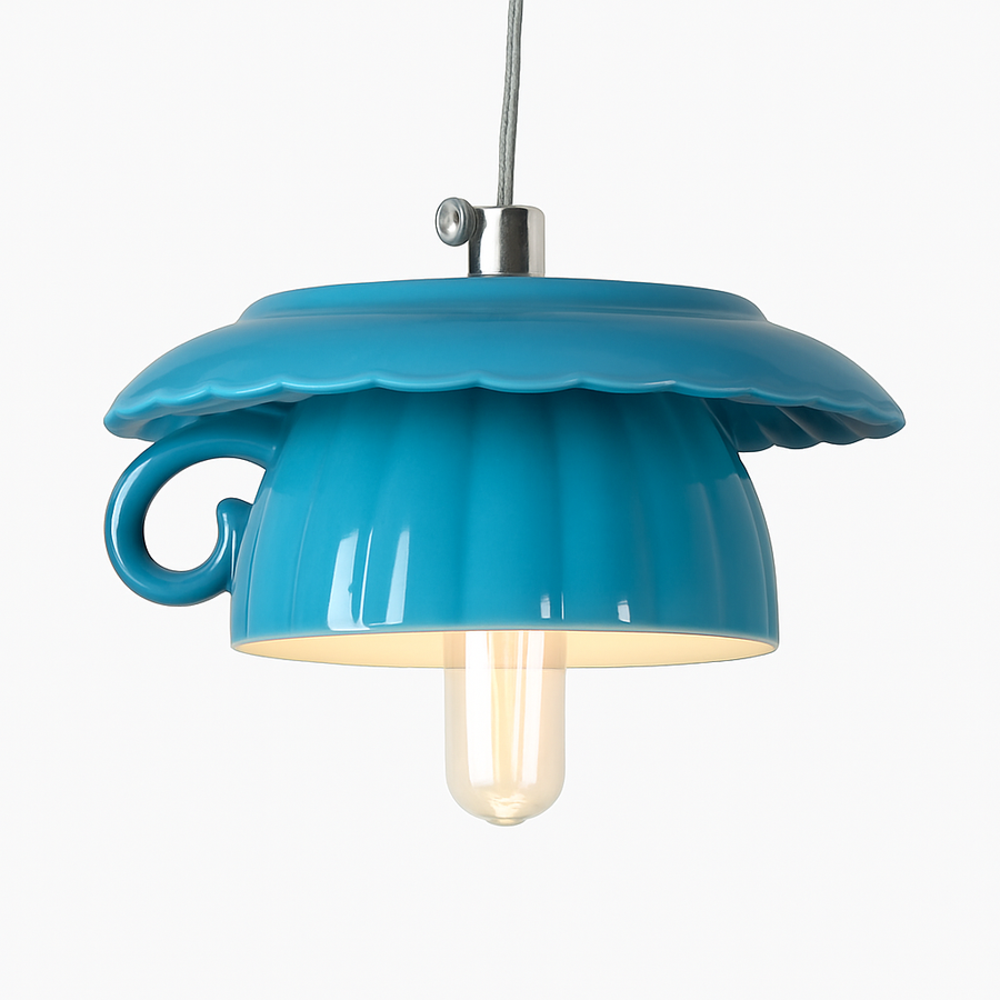 Suspension LED moderne en forme de tasse à caf renservée
