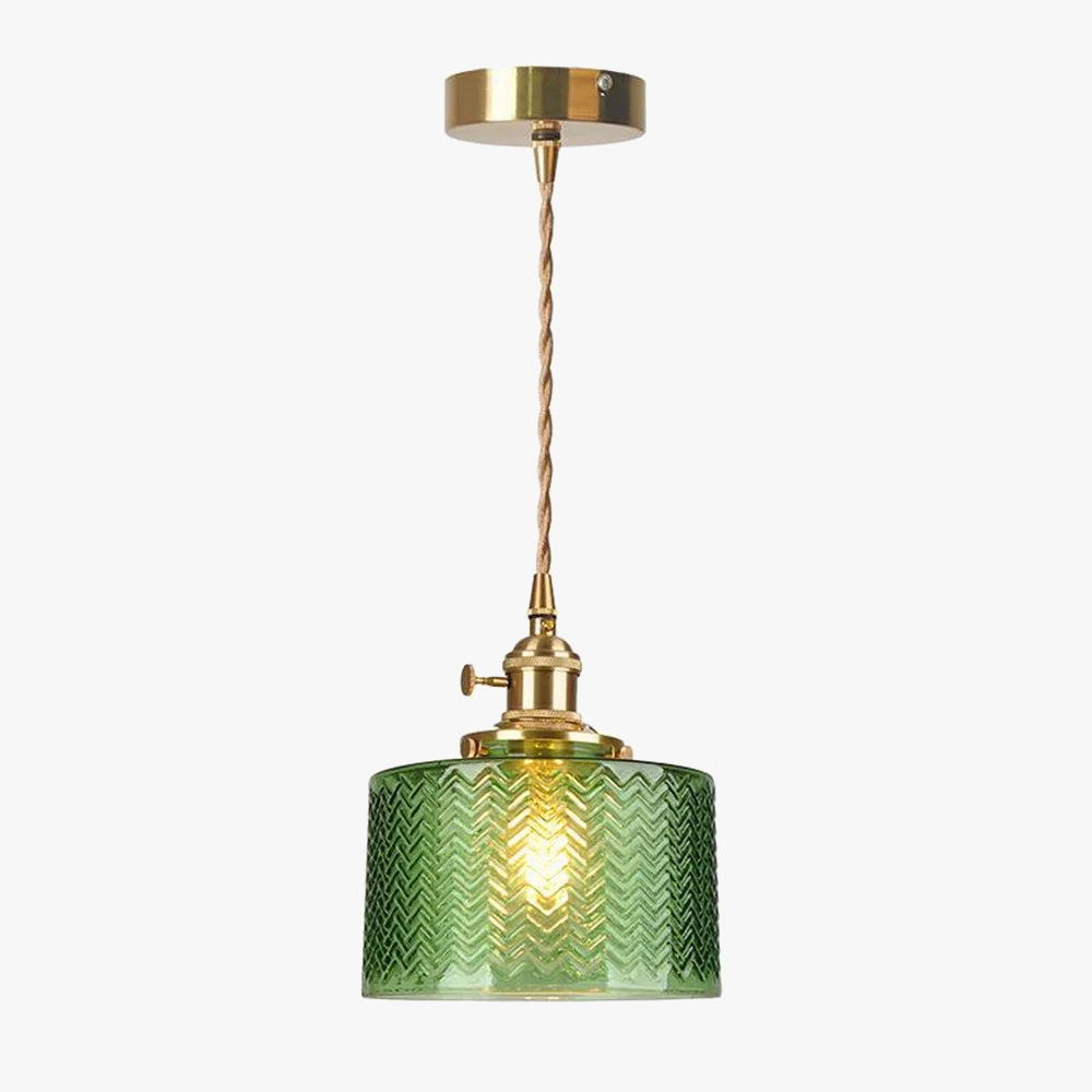 suspension led moderne en laiton avec verre pour décoration maison