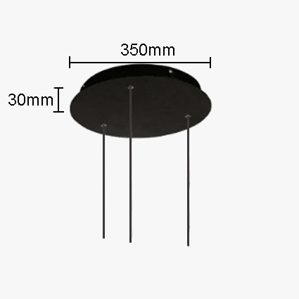 suspension led moderne en métal pour intérieur décoratif