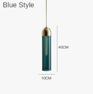 Suspension LED moderne en verre gris