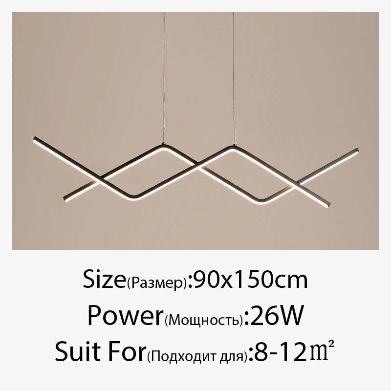 suspension led moderne à intensité variable éclairage intérieur nouvelle lampe