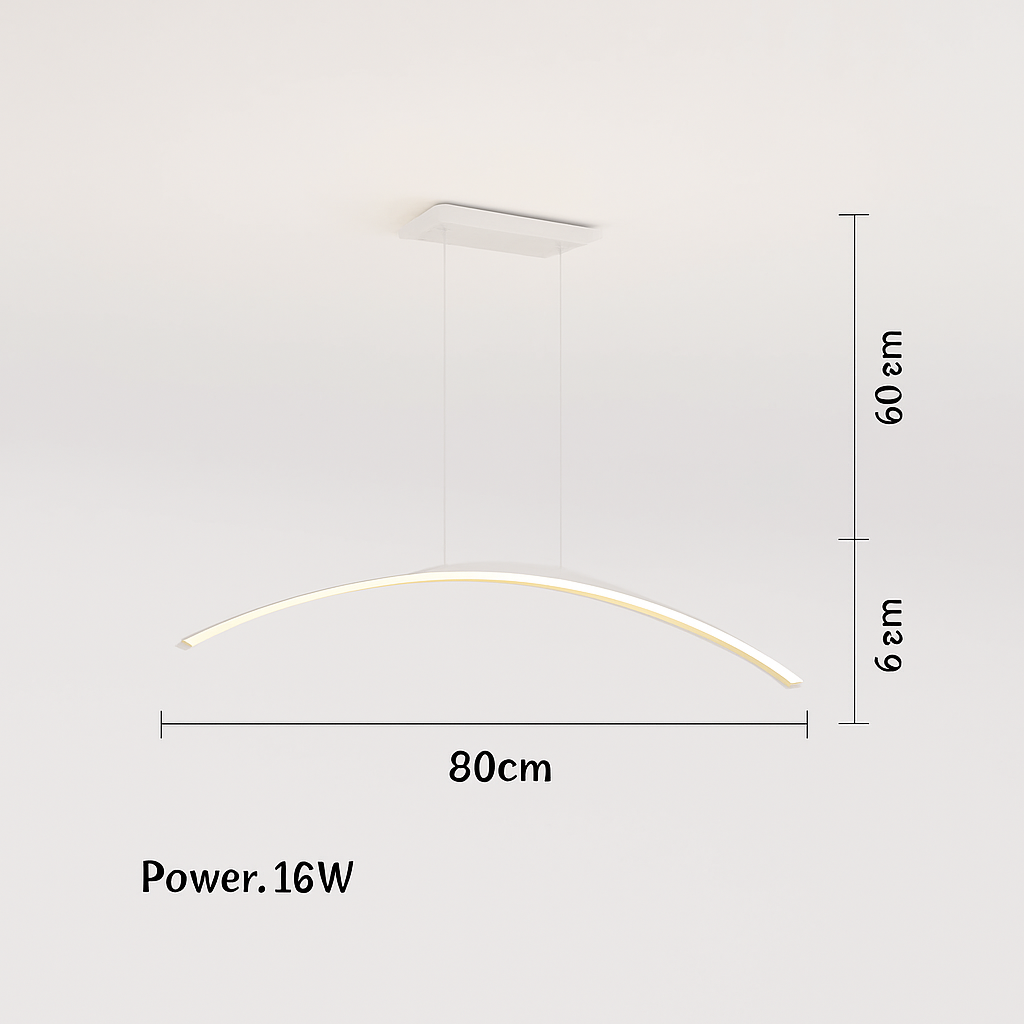 suspension led moderne minimaliste pour réception
