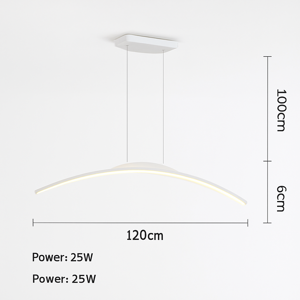 suspension led moderne minimaliste pour réception