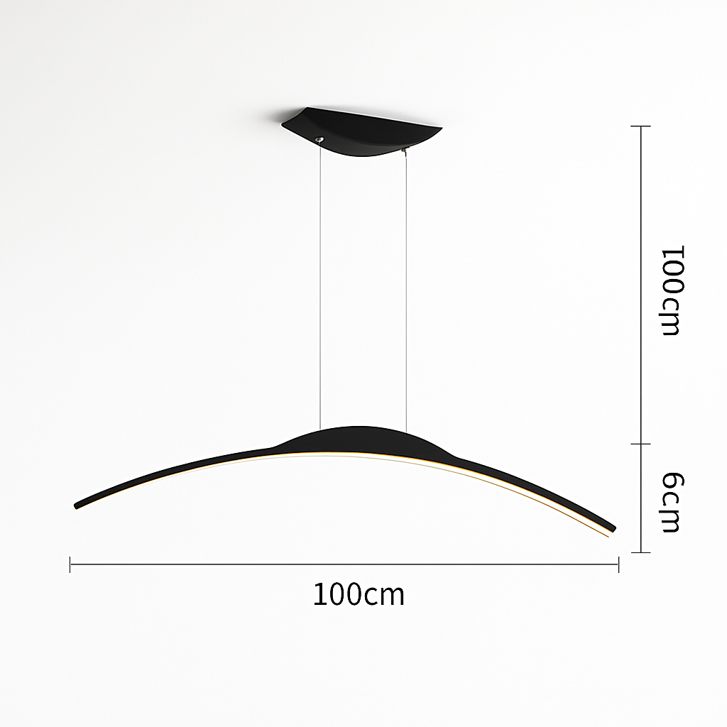 suspension led moderne minimaliste pour réception