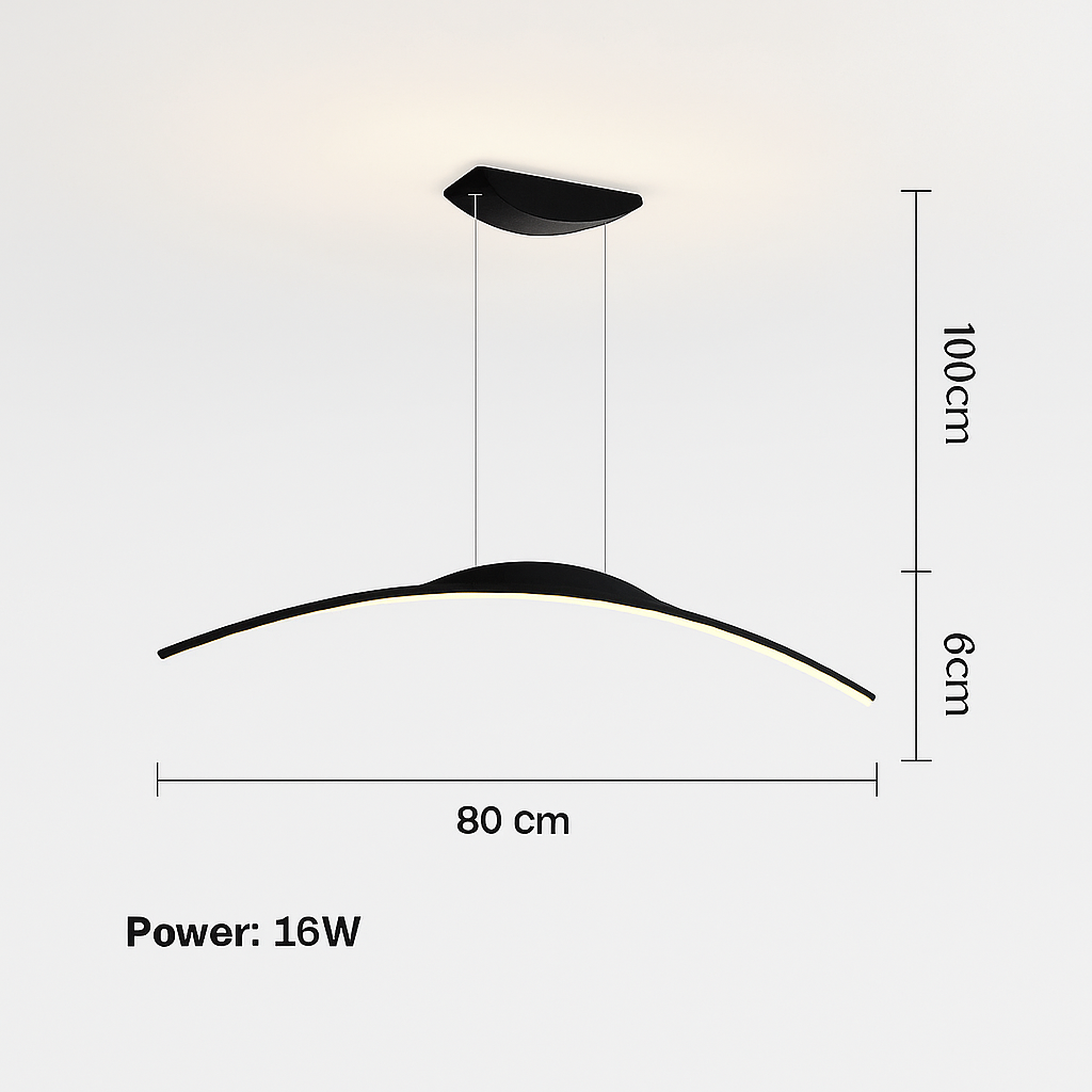 suspension led moderne minimaliste pour réception