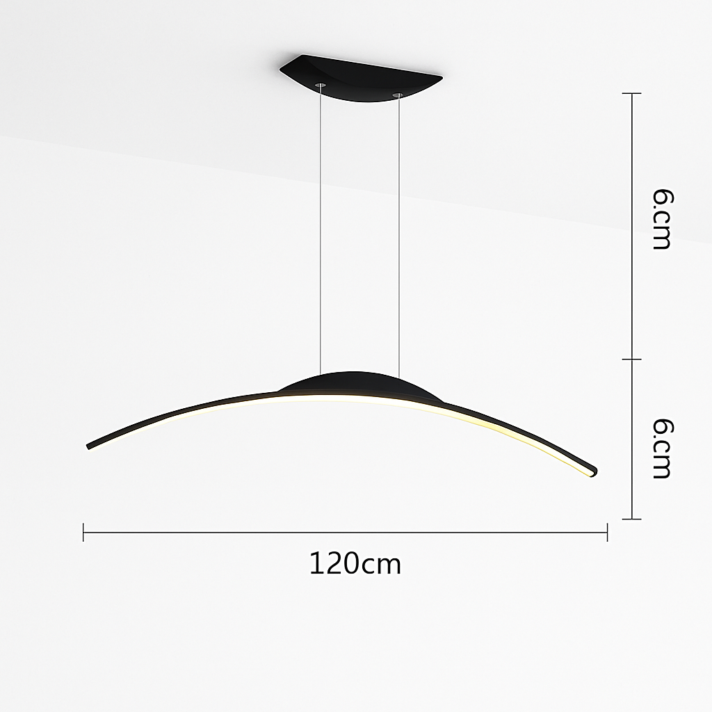 suspension led moderne minimaliste pour réception