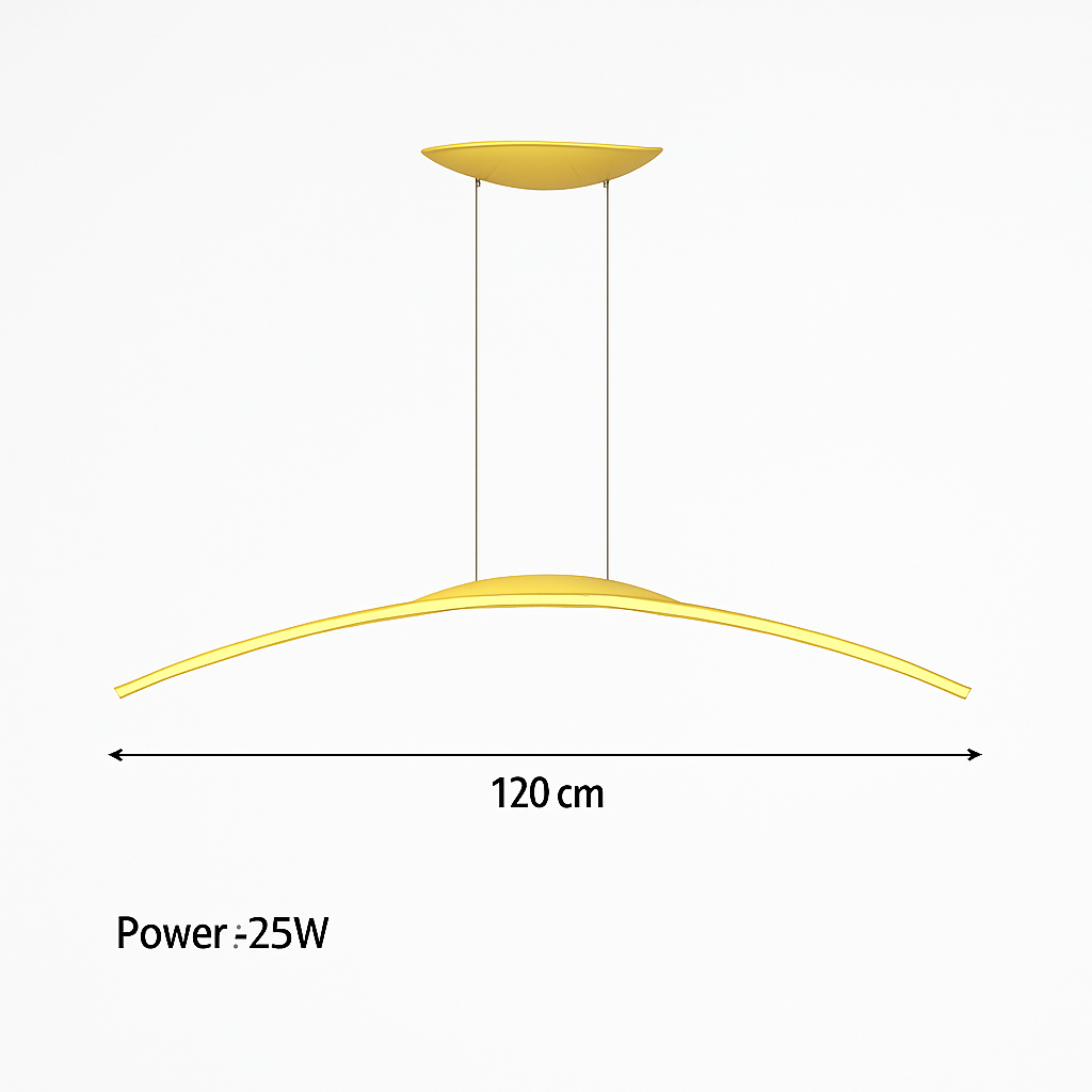 suspension led moderne minimaliste pour réception