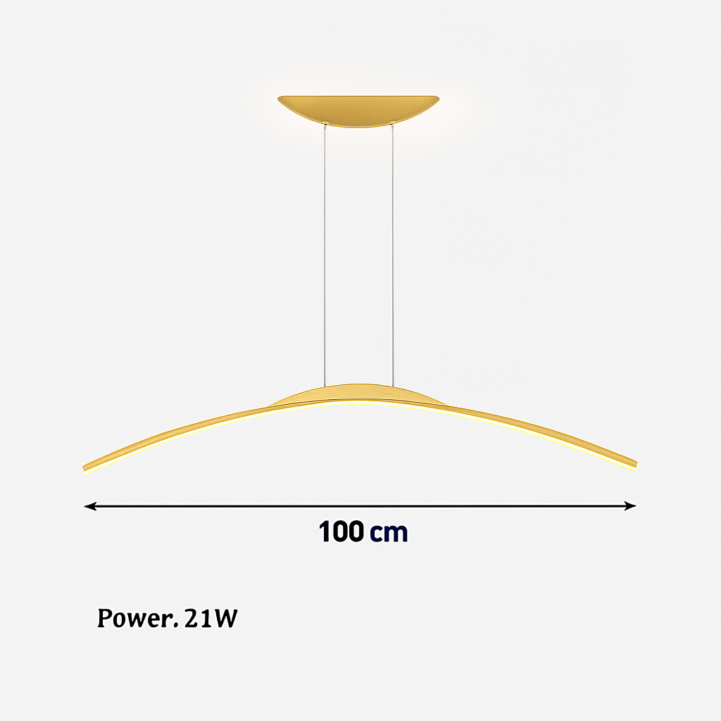 suspension led moderne minimaliste pour réception